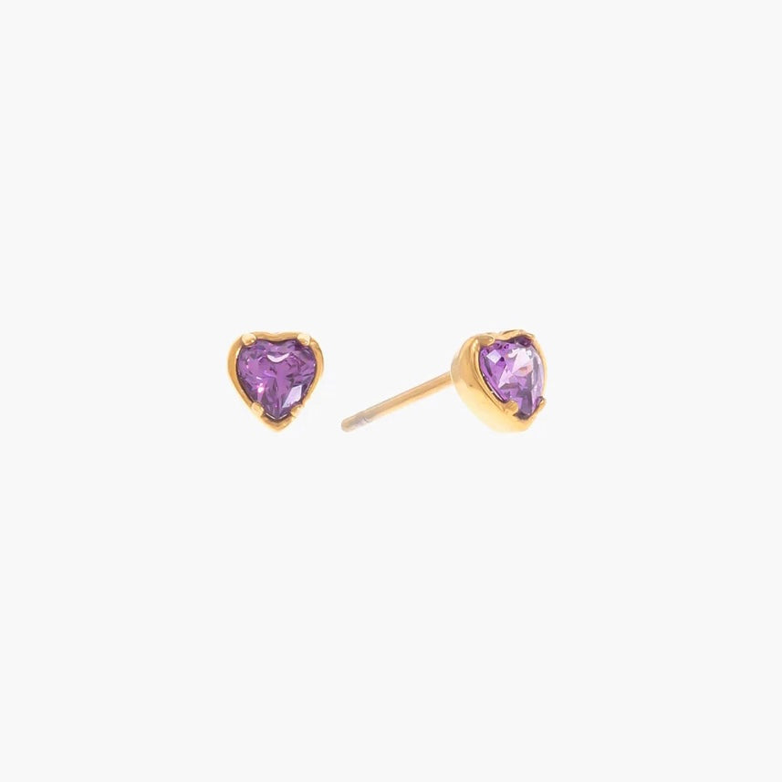 Pendiente Mini Violet Heart