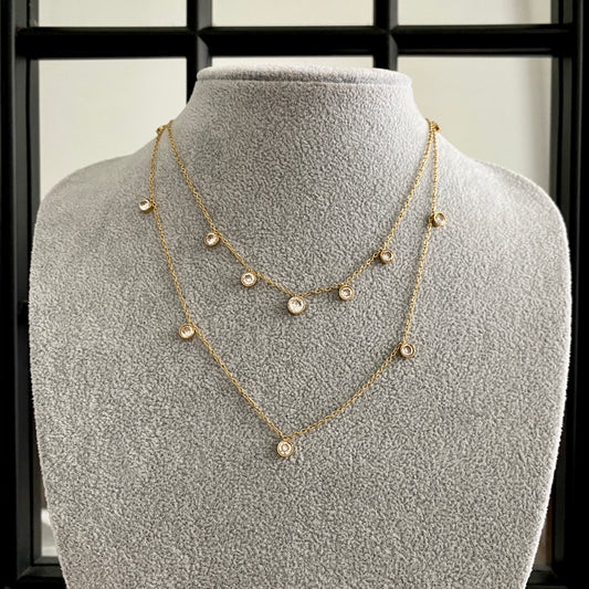 Collar Doble Shiny Diamond 🌟